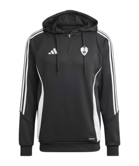 adidas Tiro 24 Hoody Schwarz Weiss 