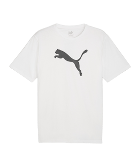 PUMA teamRISE Logo Trainingshirt Weiss F04 - weiss