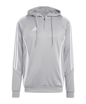 adidas Tiro 24 Training Hoody Grau Weiss - grau