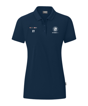 JAKO Organic Poloshirt Damen Blau F900
