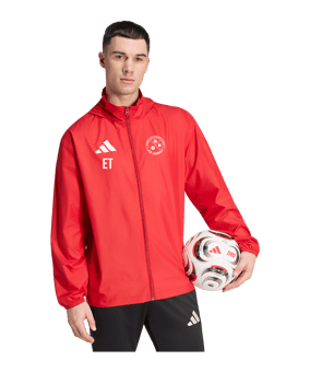 adidas Entrada 26 Regenjacke Rot