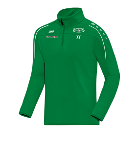 JAKO Classico Ziptop Grün Weiss F06