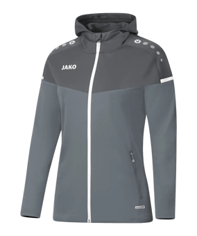 JAKO Champ 2.0 Kapuzenjacke Damen Grau F40