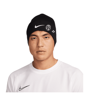 Nike Peak Standard Cuff Beanie Schwarz Weiss F010
