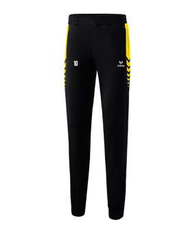 Erima Six Wings Worker Hose Damen Schwarz Gelb