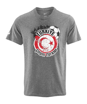 Nike TFF Türkei T-Shirt Grau - grau