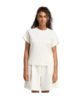 adidas Soft Lux T-Shirt Damen Weiß - weiss