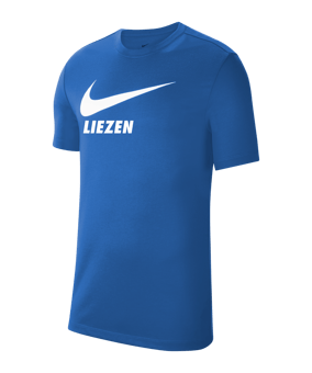 Nike Park 20 T-Shirt Swoosh Blau Weiss F463