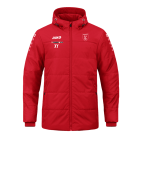 JAKO Team Coach Kapuzenjacke Rot F100