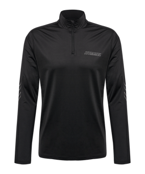 Hummel hmlTE STRENGTH HalfZip Sweatshirt Schwarz F2001 - schwarz