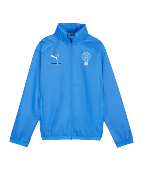 PUMA teamGOAL Allwetterjacke Kids Blau Weiss F02