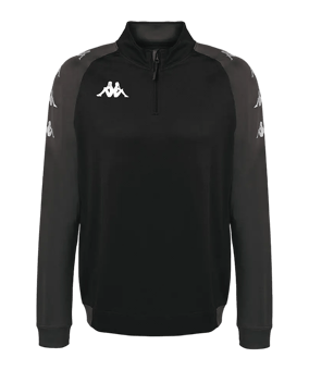 Kappa Trieste 1/4 Zip Felpa Nero - nero