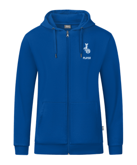 JAKO Organic Kapuzenjacke Blau F400