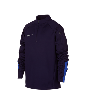 Nike Shield Squad Drill Zip Sweatshirt Kids F416 - blau