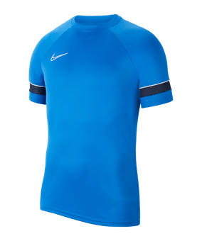 Nike Academy 21 T-Shirt Blau Weiss F463 - blau