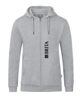 JAKO Organic Kapuzenjacke Grau F520