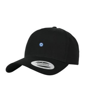 Merch 5 Panel Curved Snapback Cap Schwarz