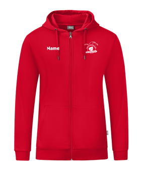 JAKO Organic Kapuzenjacke Rot F100