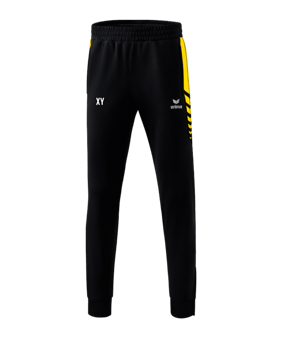 Erima Six Wings Worker Hose Kids Schwarz Gelb