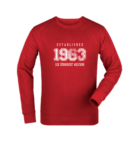 Merch Roller Sweatshirt Red | #established
