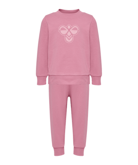 Hummel Mini Jersey Crewsuit Bee Trainingsanzug Kids Rosa F3203 - rosa