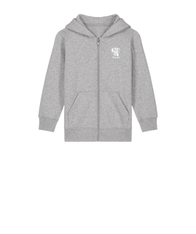 Merch Mini Cultivator 2.0 Zip-Hoodie Kids Heather Grey | #justlogo1c