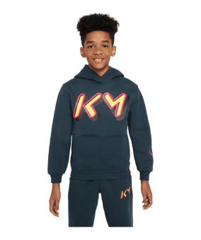 Nike Kylian Mbappe Club Hoody Kids Blau F478 - blau