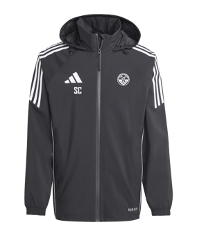 adidas Tiro 24 Regenjacke Schwarz Weiss