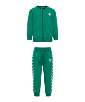 Hummel Bille Trainingsanzug Kids Grün F6313 - gruen