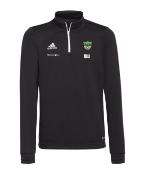 adidas Entrada 22 HalfZip Sweatshirt Kids Schwarz