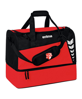 Erima Six Wings Sporttasche mit Bodenfach Gr.M Rot
