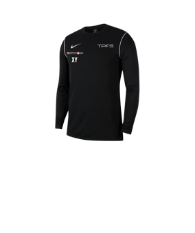 Nike Park 20 Sweatshirt Kids Schwarz Weiss F010