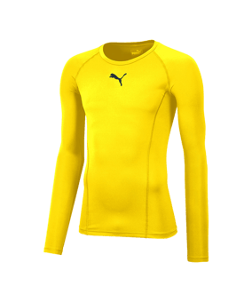 PUMA LIGA Baselayer Warm Longsleeve Kids F06 - gelb