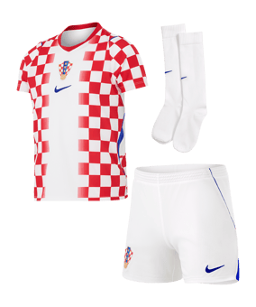 Nike HNS Kroatien Minikit Trikot Set Home WM 2026 Kids Weiß F100 - weiss