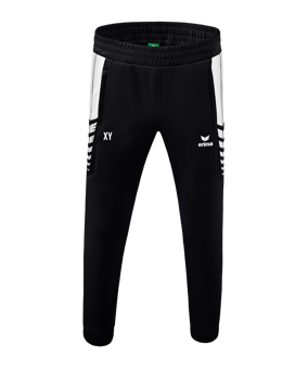 Erima Six Wings Trainingshose Schwarz Weiss