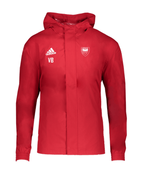 adidas Entrada 22 Allwetterjacke Rot