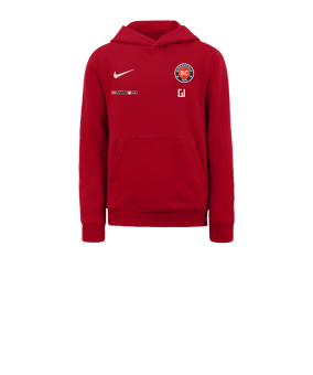 Nike Park 20 Fleece Hoody Kids Rot Weiss F657