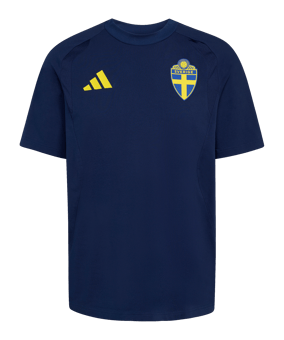adidas Schweden Tiro Tech T-Shirt Blau - blau