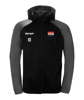Kempa Kapuzenjacke Kids Schwarz F11