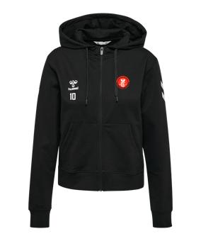 Hummel Go 2.0 Chevron Kapuzenjacke Damen Schwarz F2001