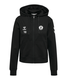 Hummel Go 2.0 Chevron Kapuzenjacke Damen Schwarz F2001