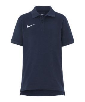 Nike Team Cotton Poloshirt Kids Blau F451 - blau