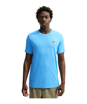 Nike Club T-Shirt Bleu C497 - bleu