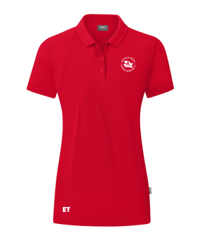 JAKO Organic Poloshirt Damen Rot F100