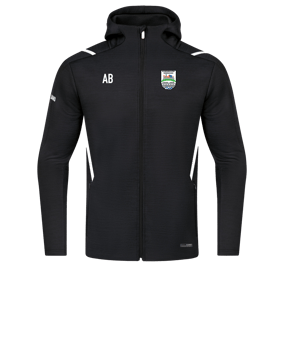 JAKO Challenge Freizeit Kapuzenjacke Schwarz F501