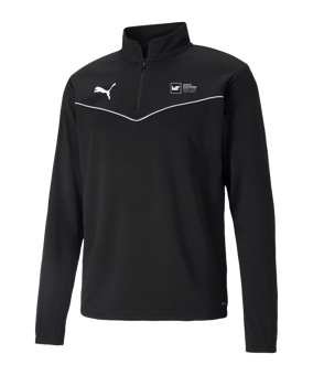 PUMA teamRISE HalfZip Sweatshirt Schwarz F03
