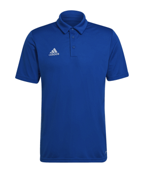 adidas Entrada 22 Poloshirt Blau Weiss - blau
