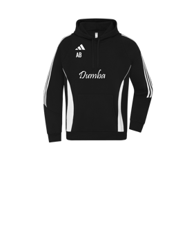 adidas Tiro 24 Hoody Kids Schwarz Weiss