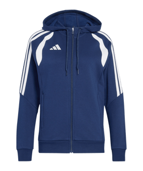 adidas Tiro 26 League Kapuzenjacke Damen Dunkelblau - weiss