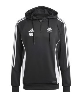adidas Tiro 24 Hoody Schwarz Weiss 